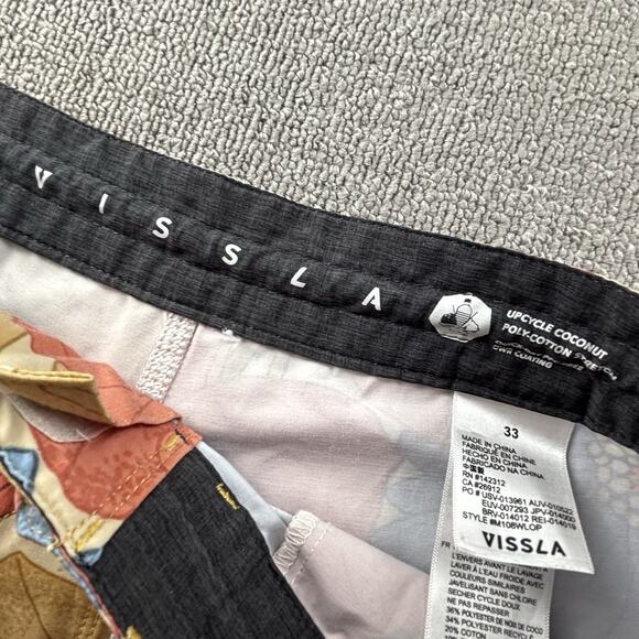 Vissla Shorts Adult Size 33 Boardshorts Active Outdoor Casual Men's - Picture 9 of 11